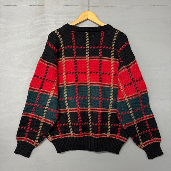 Vintage American Eagle Retro 100% Wool‎ Chunky Sweater Large - Picture 2 of 5